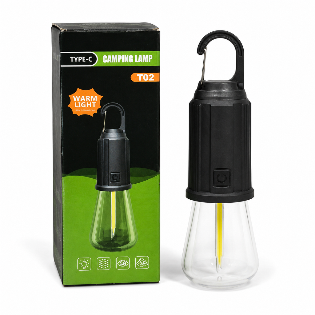 Emergency rechargeable LED camping light portable hanging bulb Pakistan