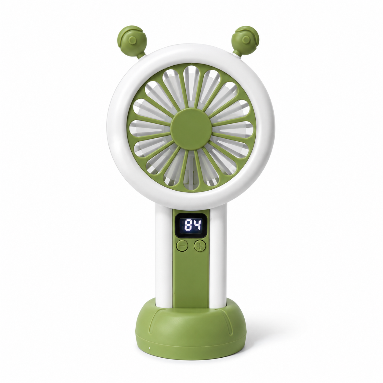 Rechargeable LED display portable mini fan summer cooling Pakistan
