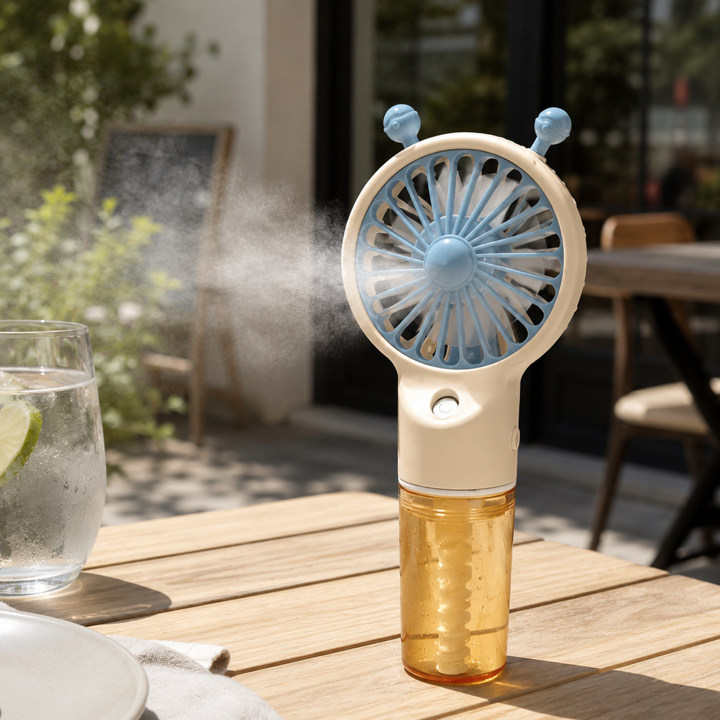 Handy mist fan portable handheld spray fan cooling mist Pakistan